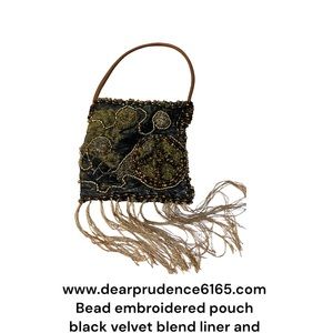 Hand-crafted bead bag